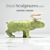 VINTAGE 11" SIGNATURE Caribou by Peter Aningmiuq *Dynamite*