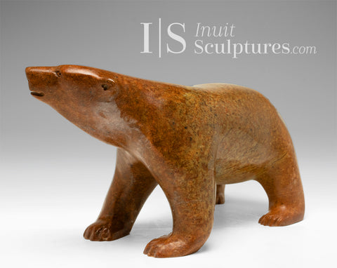 14" SIGNATURE Walking Bear by Bill Nasogaluak