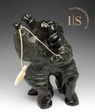 VINTAGE 10" Two Headed Monster by Wayne Puqiqnak Gjoa Haven *ENTANGLED*