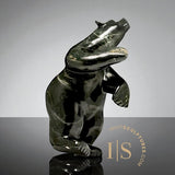 28" LARGE Dancing Bear by Adamie Qaumagiaq "Night Sky*