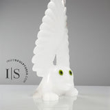 14" Owl by Toonoo Sharky *White Cliff*