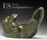 VINTAGE 16" Basking Walrus by Iola Abraham Ikkidluak *Core Strength*