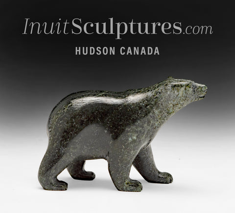 4" SIGNATURE Walking Bear by Tim Pee *Lichen*