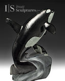 14" SIGNATURE Mother & Calf Orcas  Derrald Taylor *Determination*