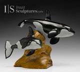 9" SIGNATURE Orcas by Derrald Taylor *Basil and Blue*