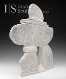 RESERVED** 12" Inukshuk by Esau Kripanik “Mountaineer”