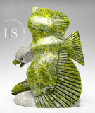 14" SIGNATURE Eagle & Fish by Pits Qimirpik *Laser Precision*