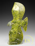 8" SIGNATURE Eagle with Fish by Pits Qimirpik *FIFA II* EXHIBITION PIECE AUG 14