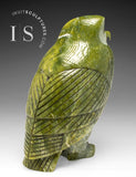 THE VERY LAST ONE 8" SIGNATURE Owl by the Late Pits Qimirpik (1956-2024) *Shining Light*