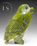 THE VERY LAST ONE 8" SIGNATURE Owl by the Late Pits Qimirpik (1956-2024) *Shining Light*