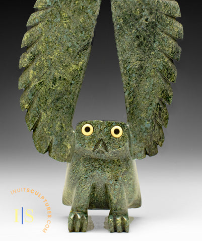 16" SIGNATURE Owl by Sam Qiatsuk *Merlin*