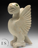 22" SIGNATURE White Marble Falcon Bird Spirit by Toonoo Sharky *Angelica*