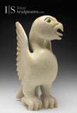 22" SIGNATURE White Marble Falcon Bird Spirit by Toonoo Sharky *Angelica*