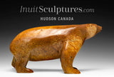 13" SIGNATURE Walking Bear by Bill Nasogaluak *Tangerine*