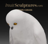 7" Snowy Owl (Uppik) Master Carver Derrald Taylor