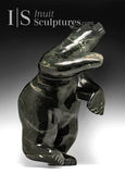 28" Dancing Bear by Adamie Qaumagiaq "Nightfall" CURATOR'S CHOICE