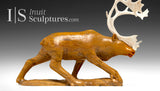 7" Striding Caribou Master Carver Derrald Taylor