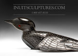 13" Curious Loon by Jimmy Iqaluq