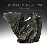 17" SIGNATURE Owl by Joanasie Manning *Prepare to Land*