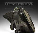 17" SIGNATURE Owl by Joanasie Manning *Prepare to Land*