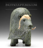 17" Muskox by Lucassie Ikkidluaq *Leading the Herd*