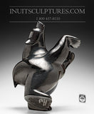 15" Stunning Black Two Way Dancing Bear by Ottokie Samayualie