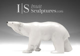 13" Walking Polar Bear Master Carver Derrald Taylor