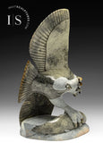 17" SIGNATURE Eagle & Fish by Pits Qimirpik *Spring Training* CURATOR'S CHOICE