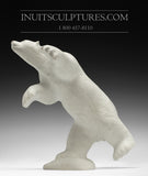 14" Ferocious Polar Bear by Esau Kripanik