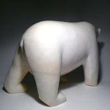 HUGE! 19" White Polar Bear by Famous Kooyoo Peter