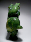 9.5" Green Dancing Bear by Markoosie Papigatok