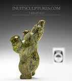 3" Green Dancing Bear by Markoosie Papigatook