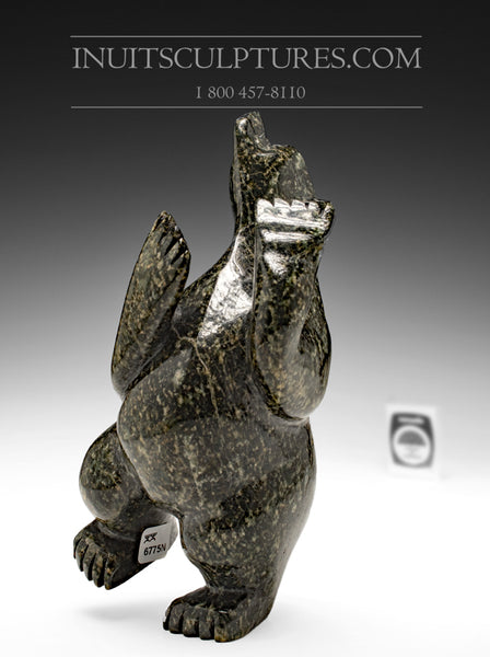 9" Dancing Bear by Mosesee Pootoogook