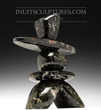 15" Dark Inukshuk by Paul Bruneau