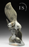 17" SIGNATURE Eagle & Fish by Pits Qimirpik *Spring Training* CURATOR'S CHOICE