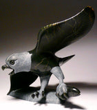 7.5" Eagle with Fish by Pitseolak (Pits) Qimirpik