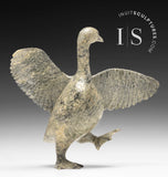 8" SIGNATURE Dancing Goose by Pudlalik Shaa  *Goose Step*