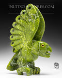 Last Piece from the “Covid Colection” - 14" Electric Green Bird Spirit by Toonoo Sharky