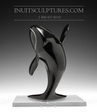 8" Standing Bowhead Whale by Nungusuitok Qadjuajuk